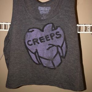 Creep Street Crop Tank w/ Broken Heart